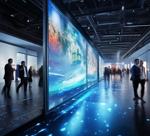 数字展会，互动滑轨屏的未来